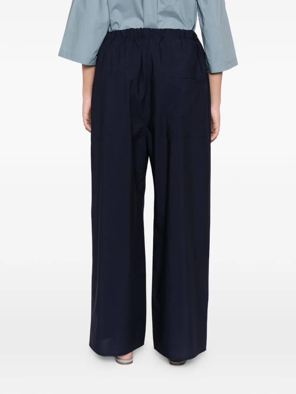 Sofie D'hoore Pavon palazzo broek met elastische taille Blauw