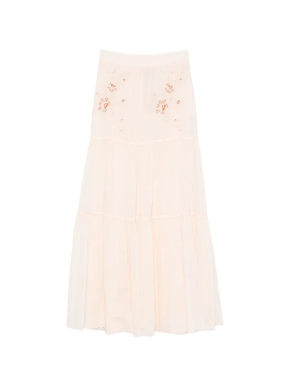 Ermanno Scervino floral-embroidered maxi skirt - Rosa