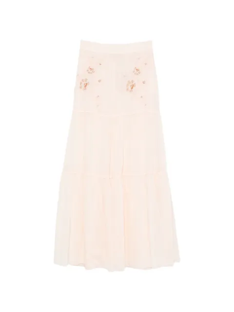 Ermanno Scervino floral-embroidered maxi skirt