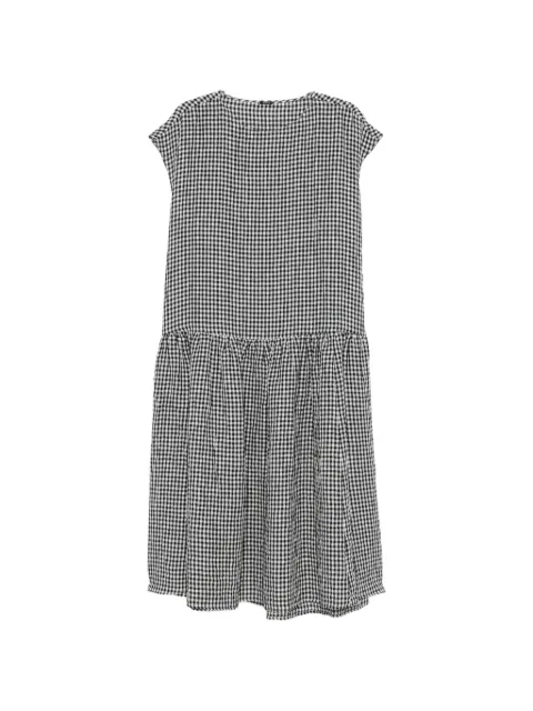 Apuntob gingham-check midi dress