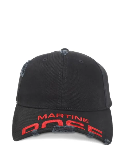 Martine Rose gorra de béisbol con bordado y efecto envejecido