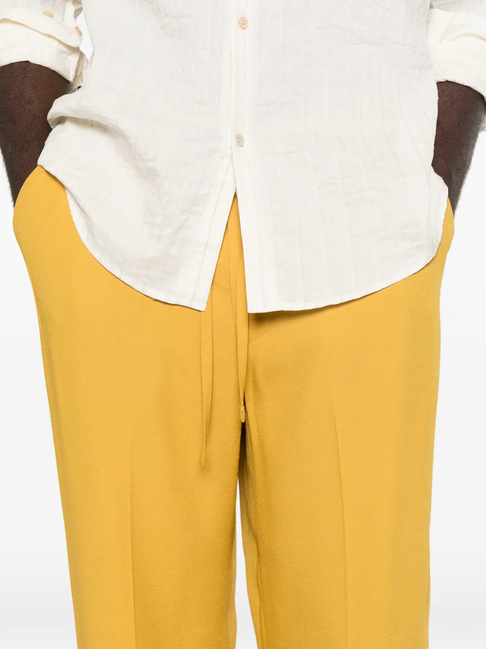 Second Layer Geruite broek Zwart