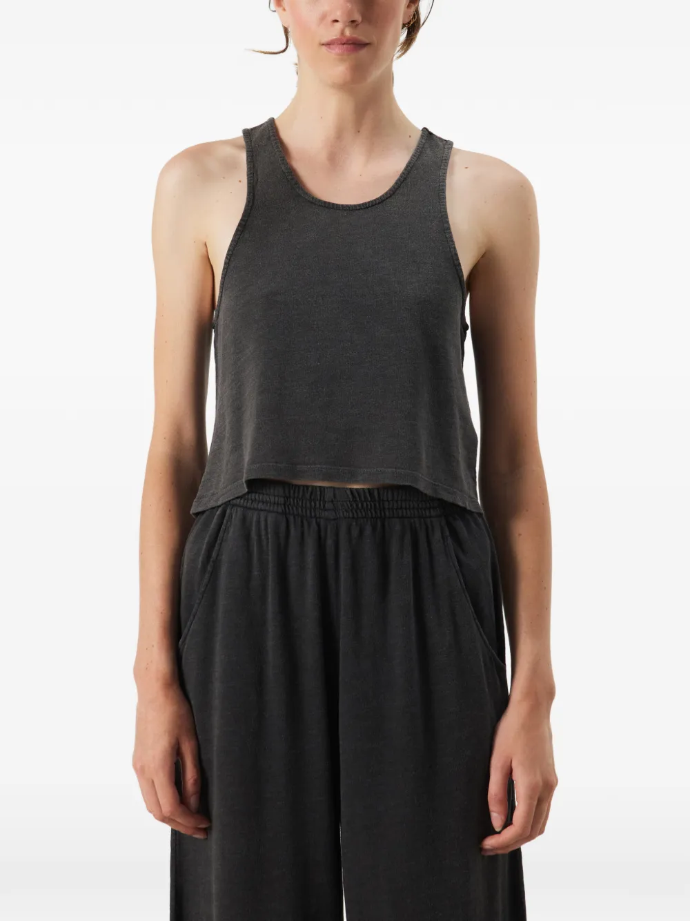 American Vintage Pojy tanktop met ronde hals Grijs