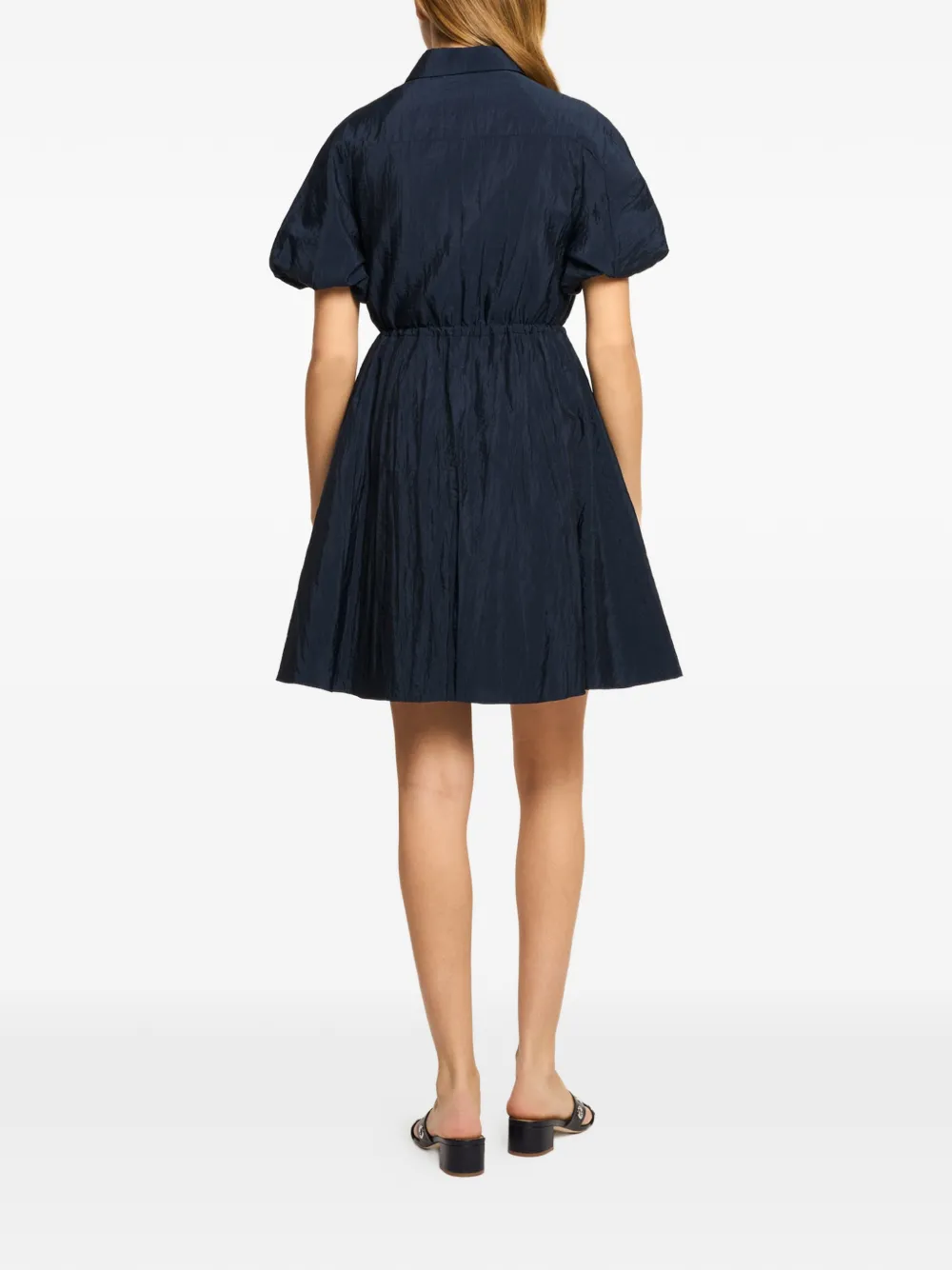 Cinq A Sept Macauly jurk met trekkoordtaille Blauw