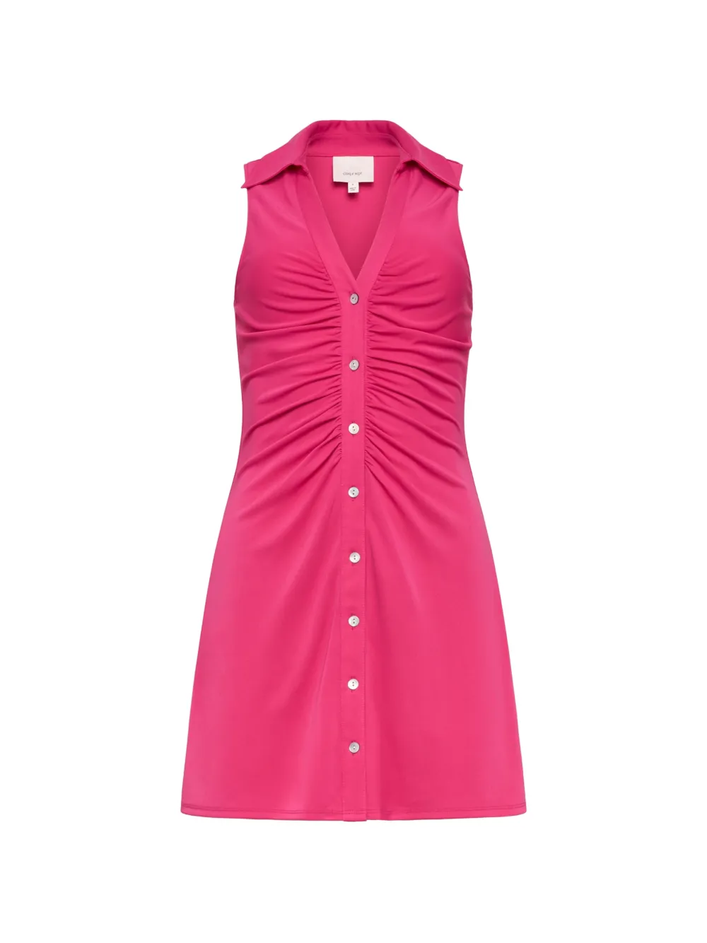 Cinq A Sept Melinda ruched button-up dress - Pink