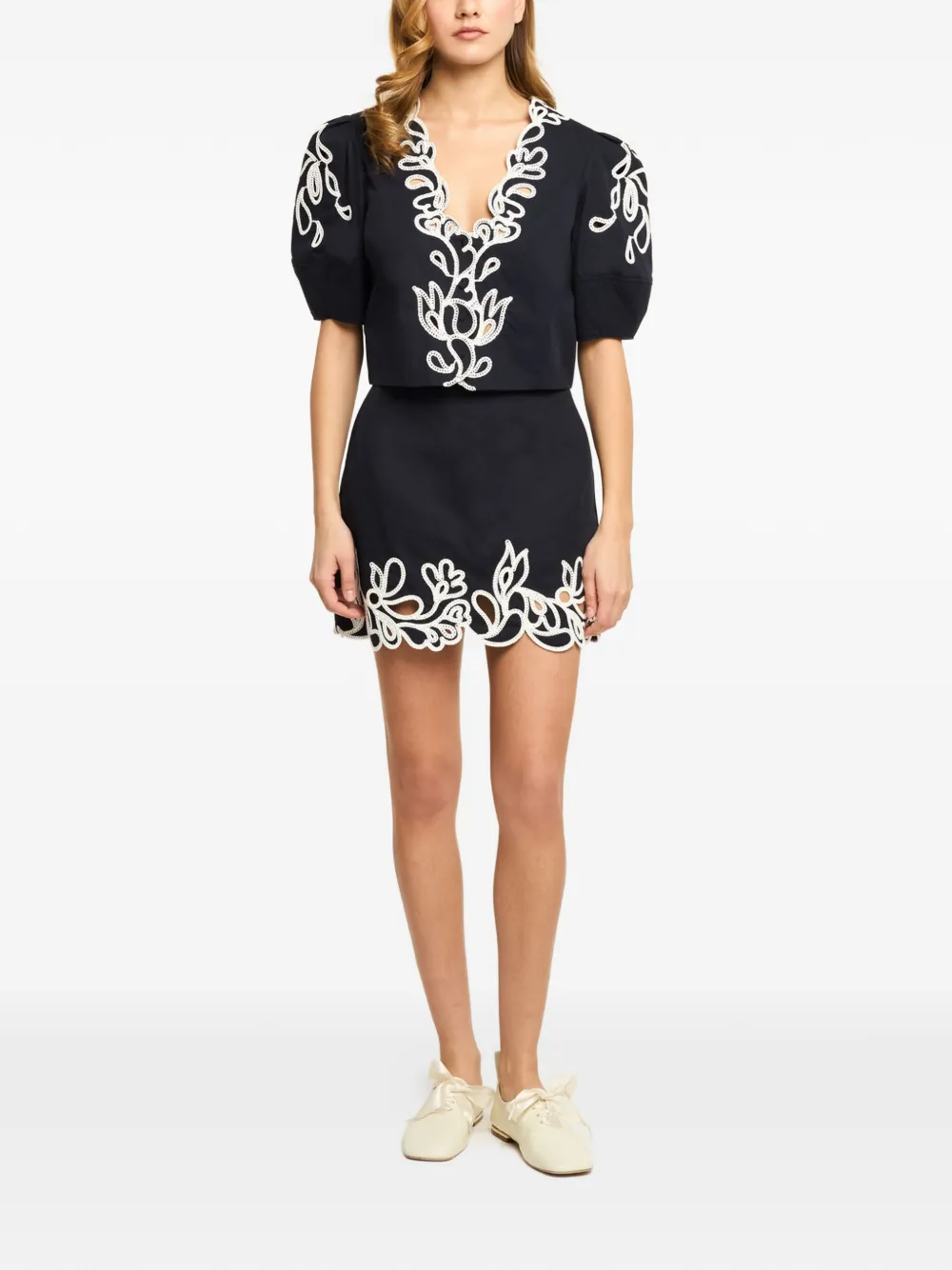 Cinq A Sept Bellara Paisley Bloom blouse Blauw