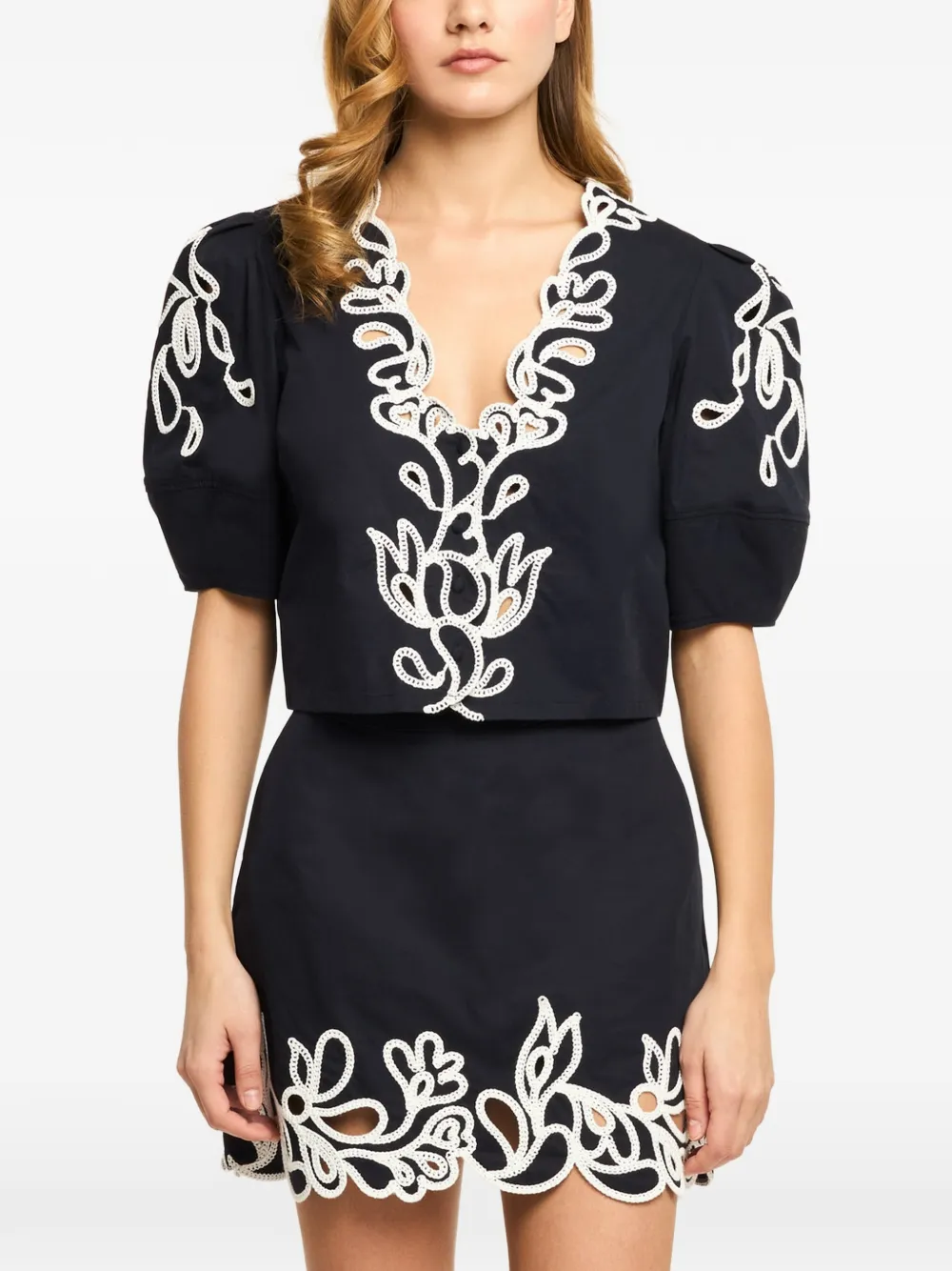 Cinq A Sept Bellara Paisley Bloom blouse Blauw