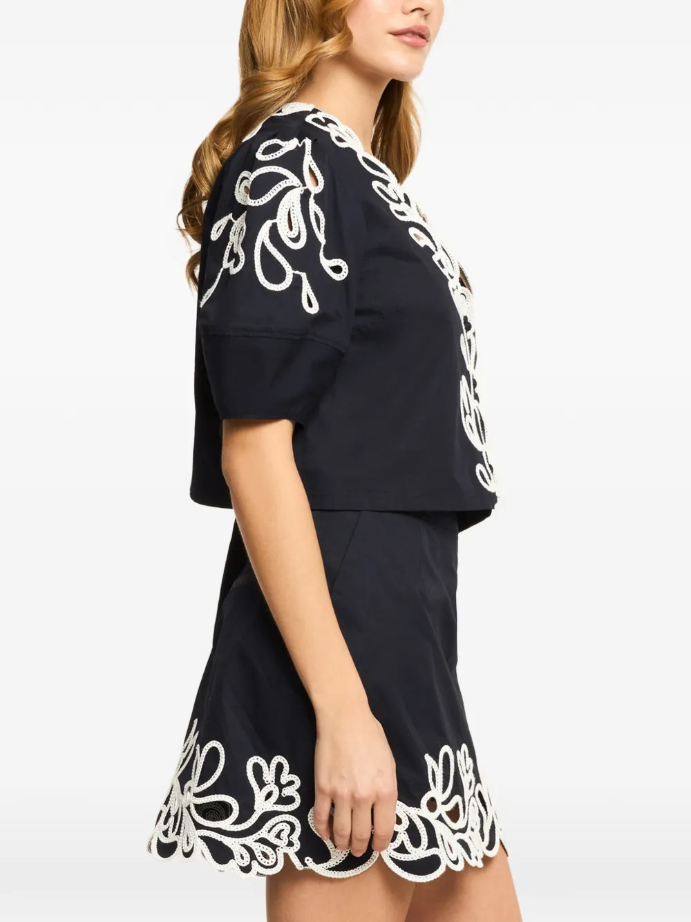 Cinq A Sept Bellara Paisley Bloom blouse Blauw