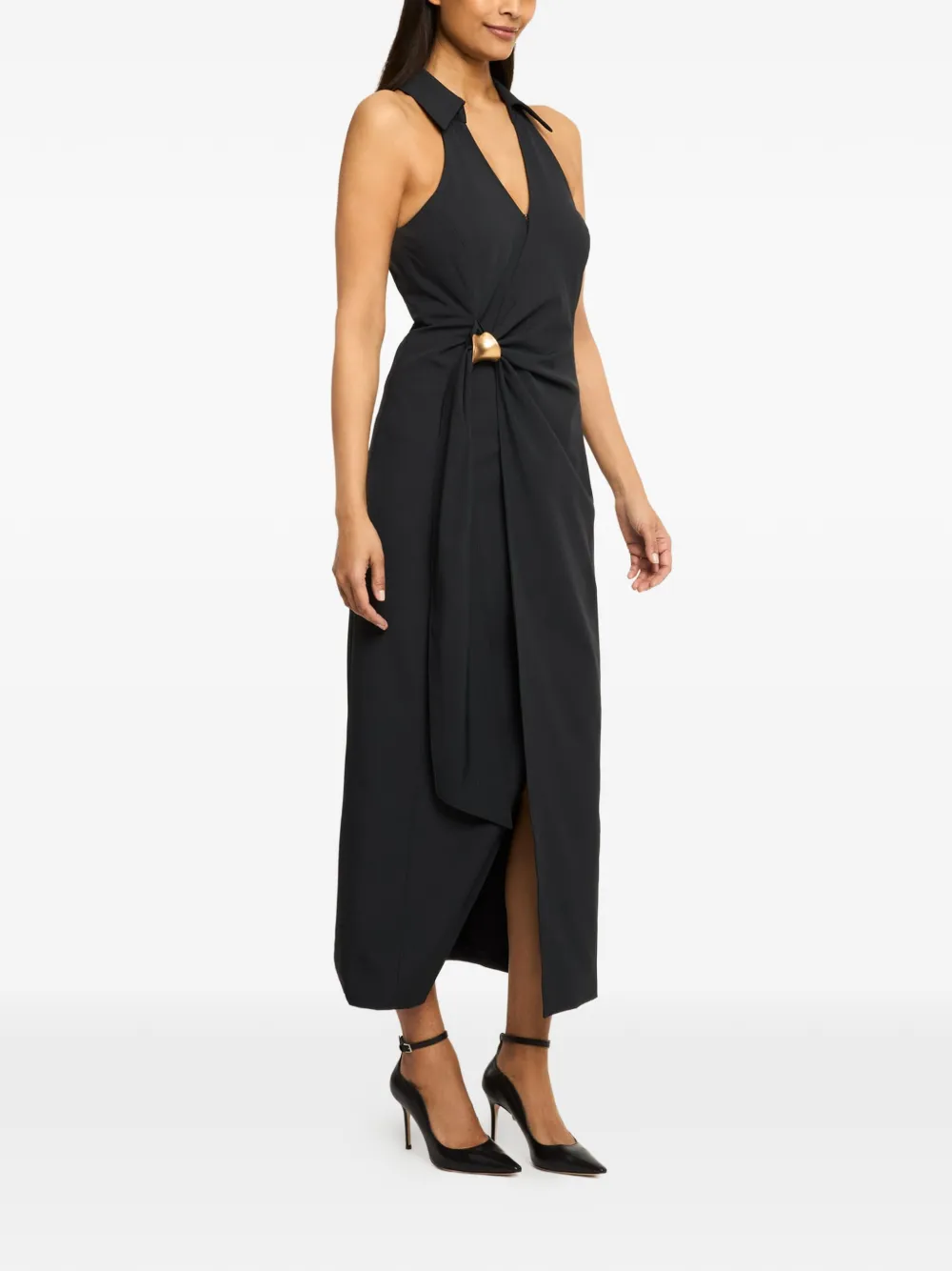 Cinq A Sept Bangle Enez maxi-jurk Zwart