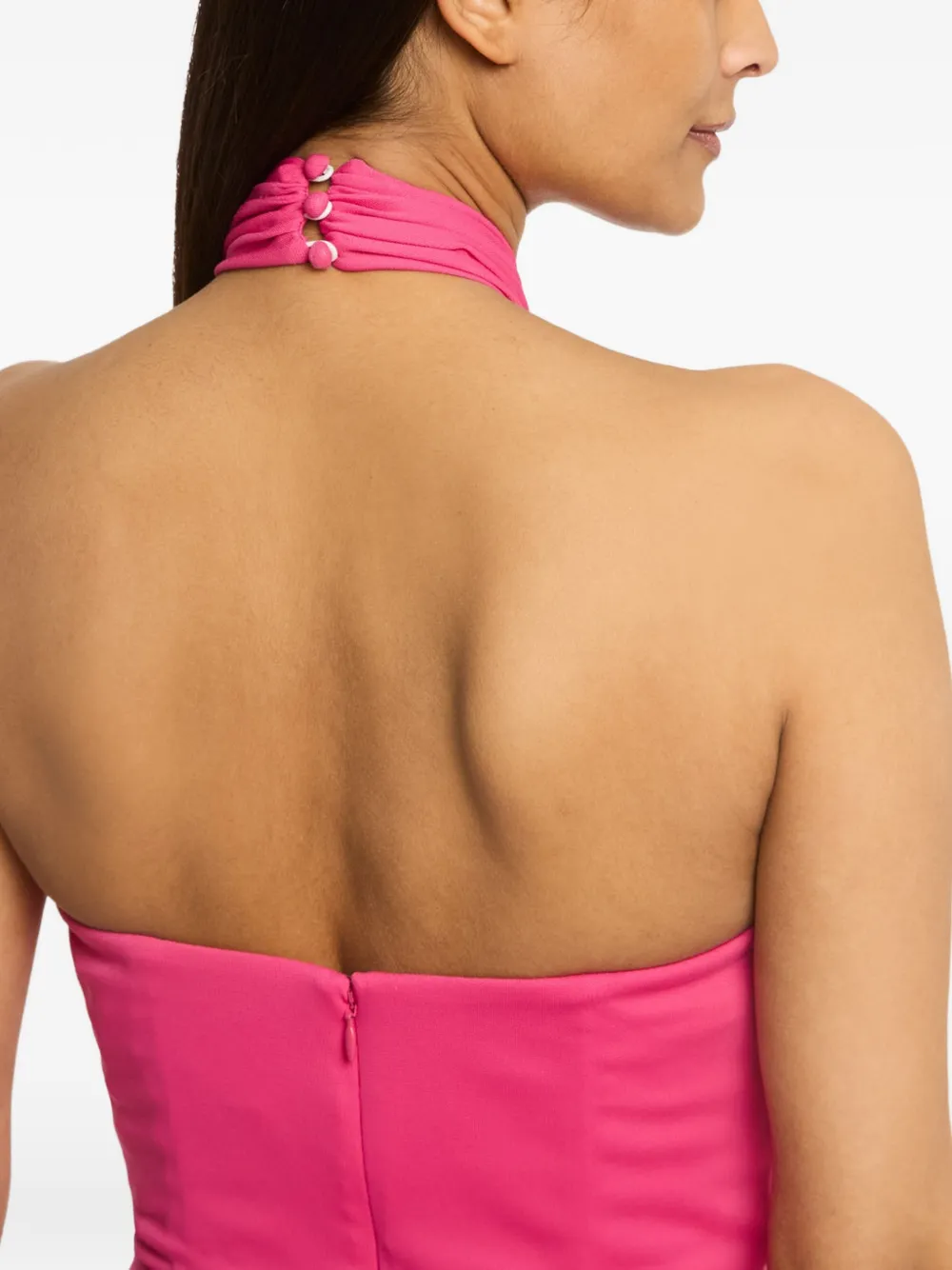 Cinq A Sept Bangle Kaily jurk met halternek Roze