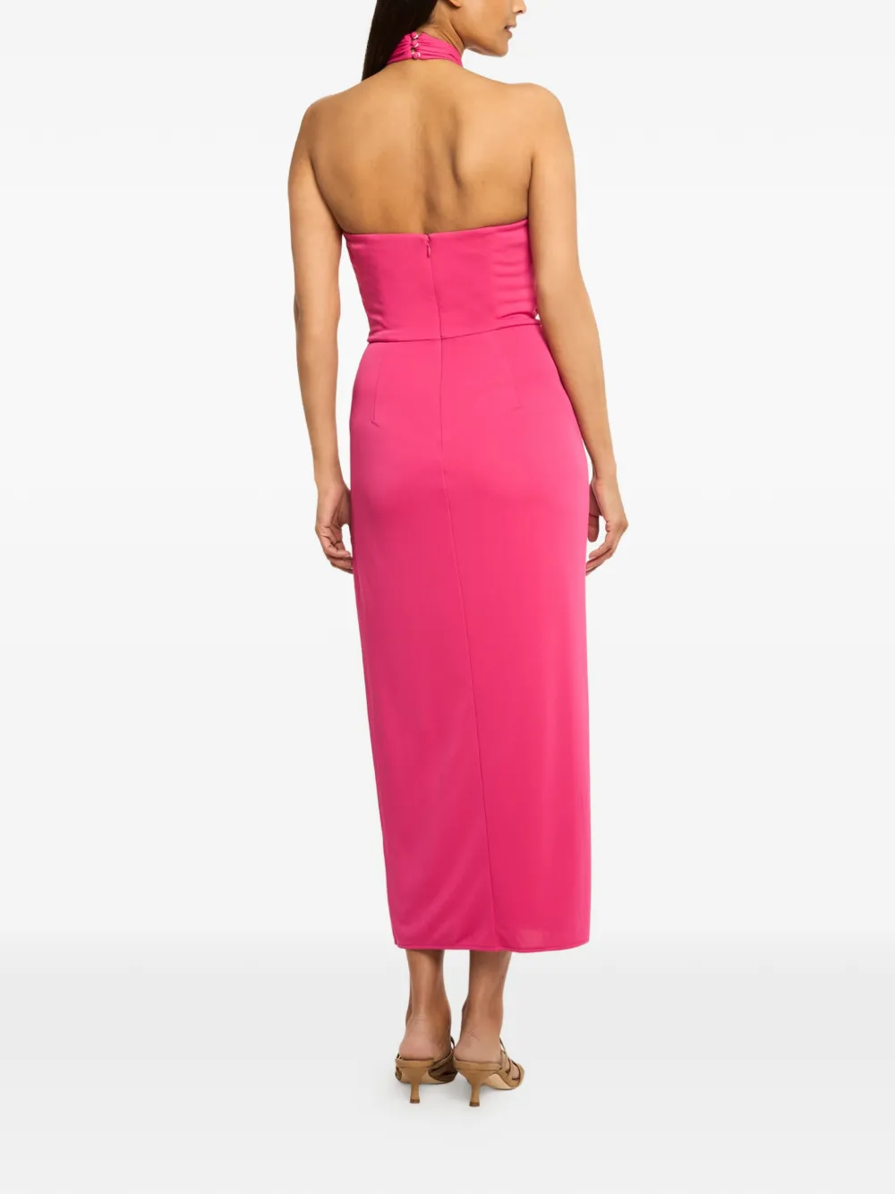 Cinq A Sept Bangle Kaily jurk met halternek Roze