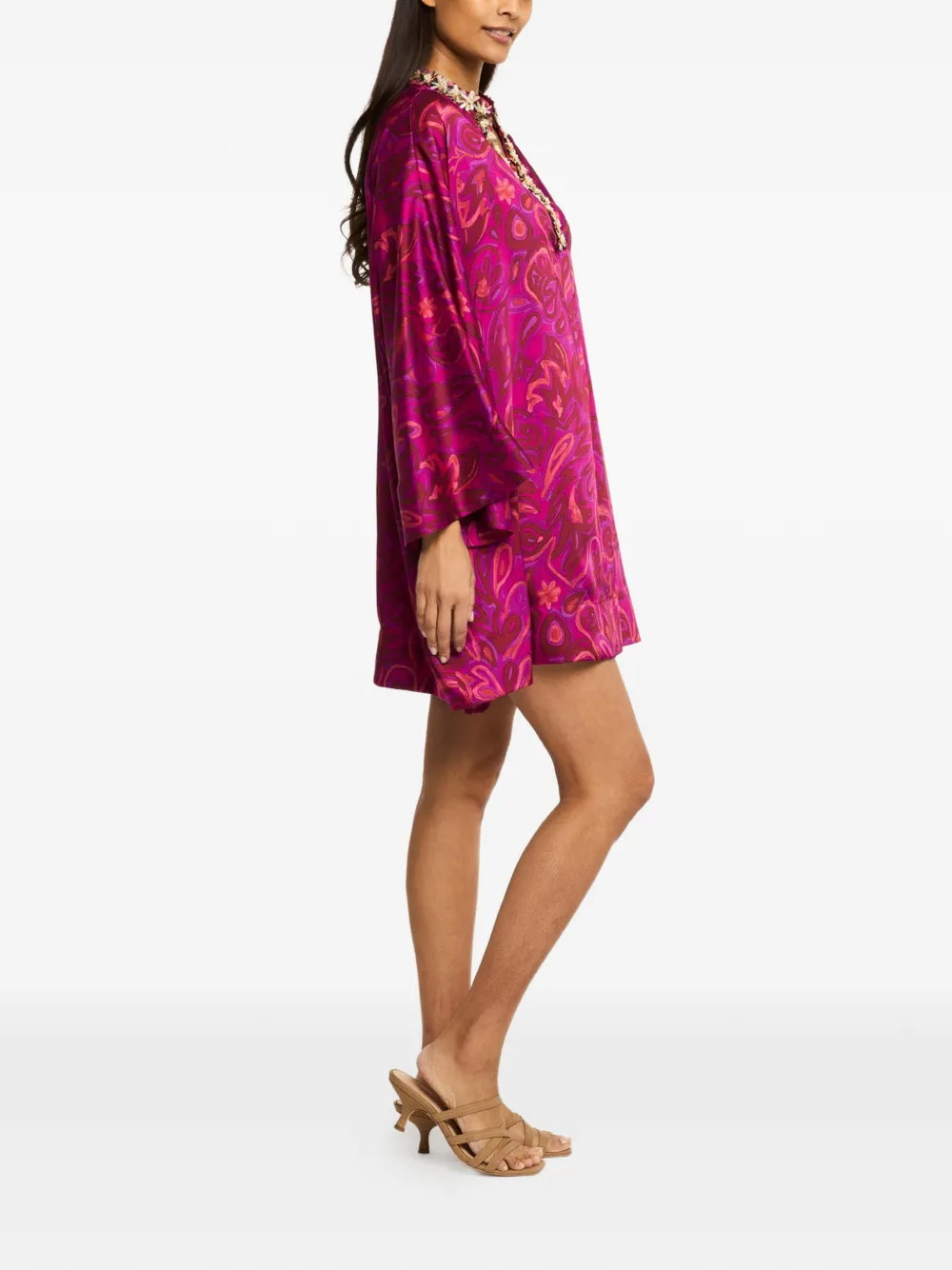 Cinq A Sept Arcia tuniek met paisley-print Paars