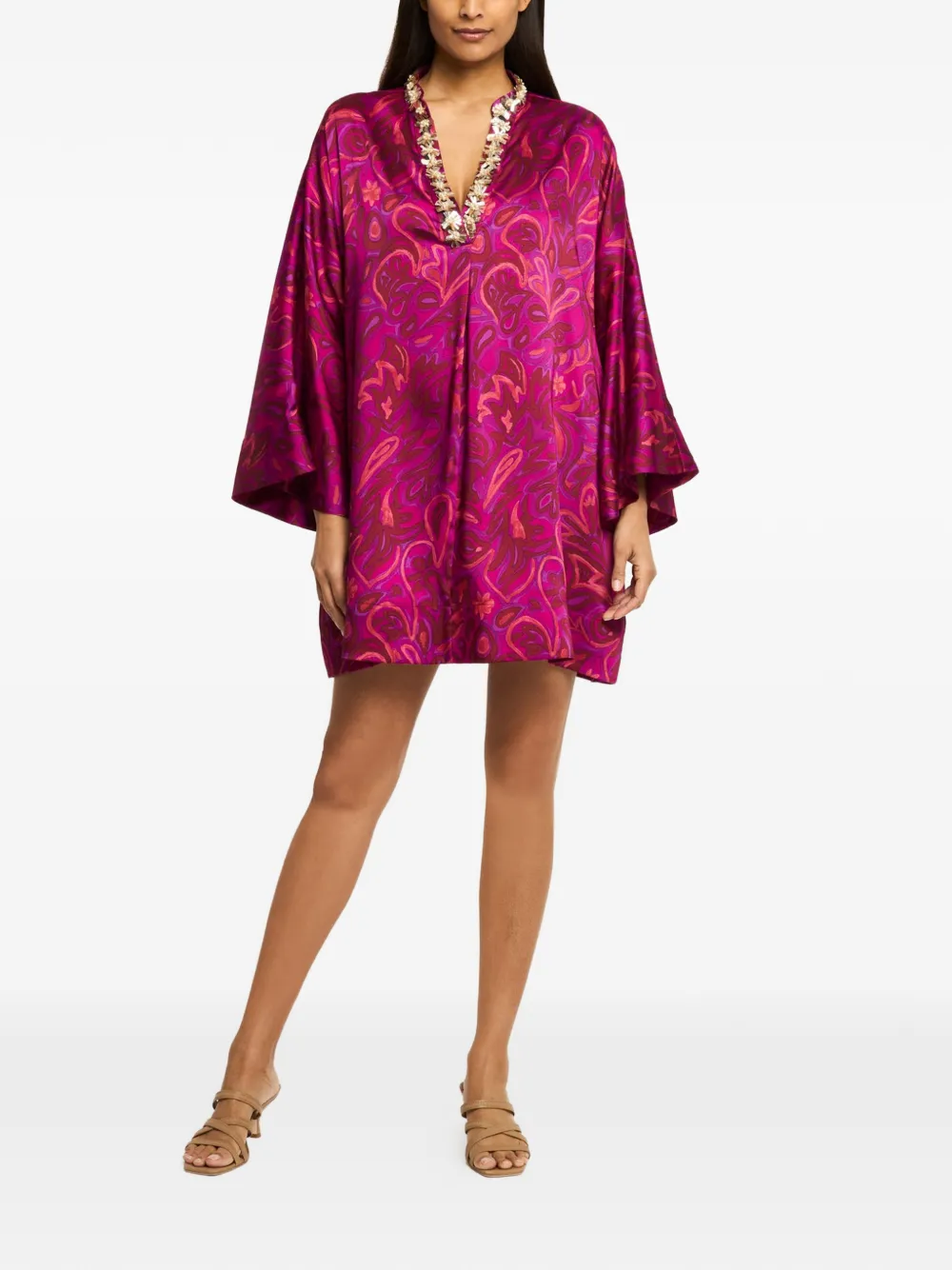 Cinq A Sept Arcia tuniek met paisley-print Paars