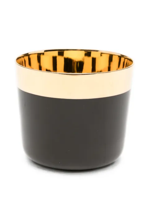 SIEGER by FÜRSTENBERG Noir plain gold-plated tumbler