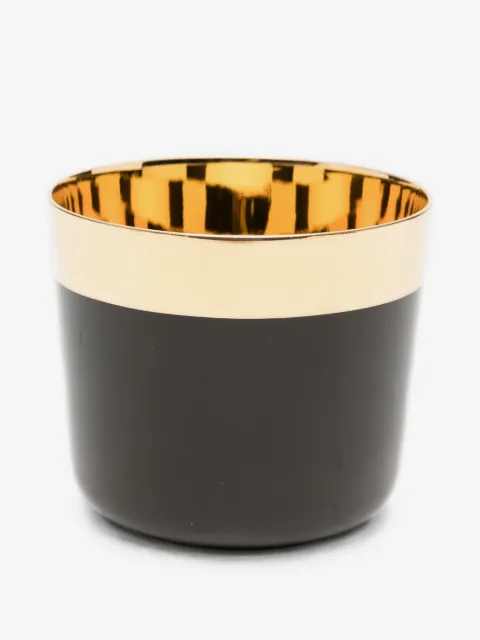 SIEGER by FÜRSTENBERG Noir plain gold-plated tumbler