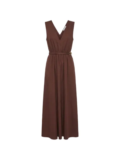 Patrizia Pepe belted V-neck maxi dress