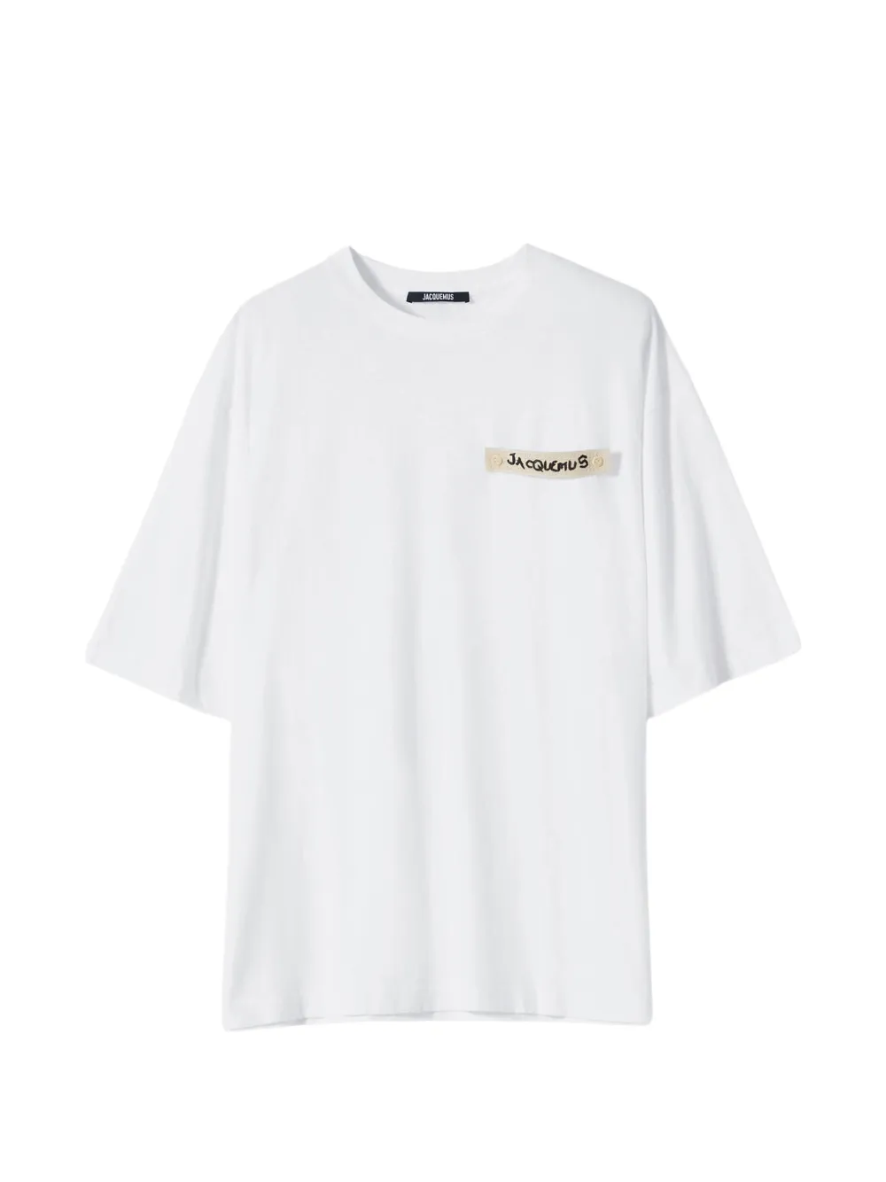 Jacquemus logo-patch T-shirt - Bianco