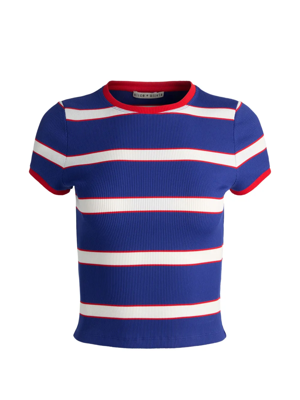 alice + olivia Onie striped T-shirt - Blau
