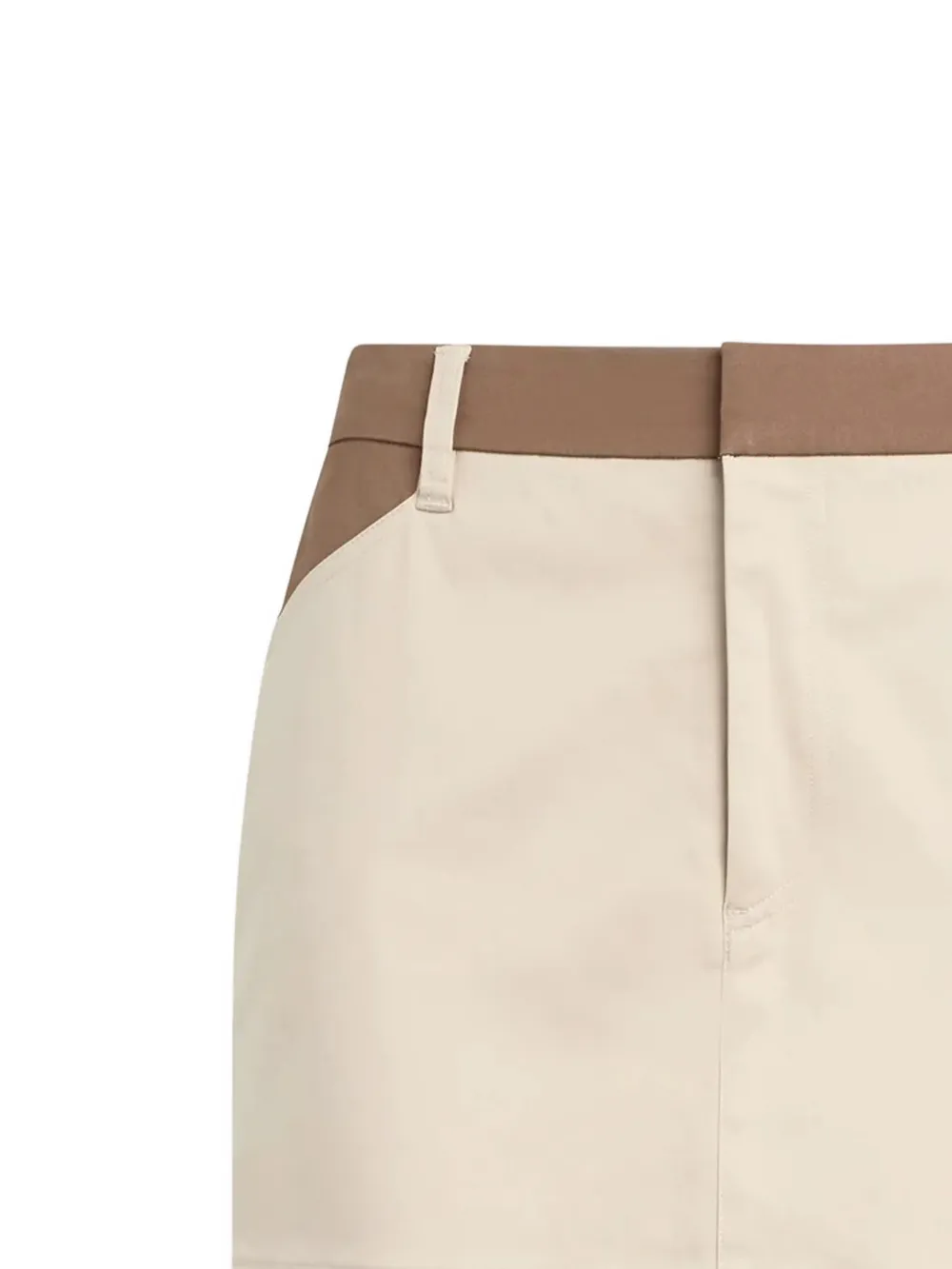 Favorite Daughter Mini-rok met vlakken Beige