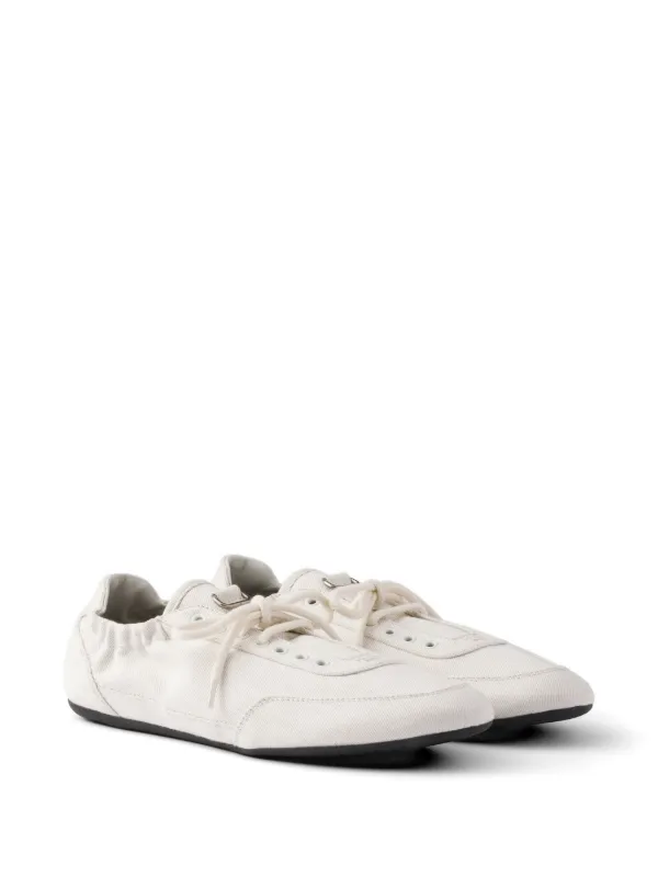 Prada Collapse Denim Sneakers | Neutrals | FARFETCH