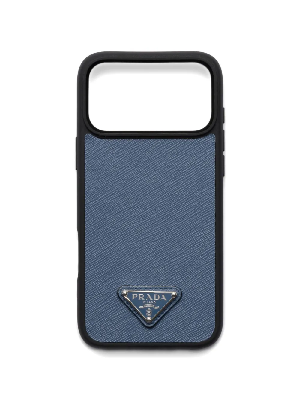 Prada Saffiano leather case for iPhone 17 Pro Max - Blu
