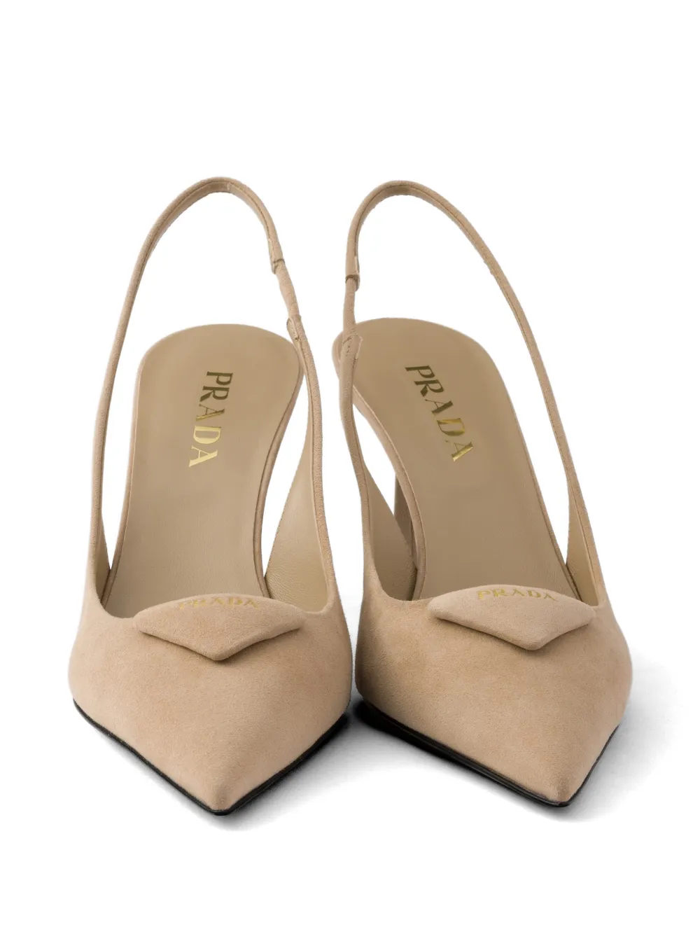 Prada Suède slingback pumps Beige