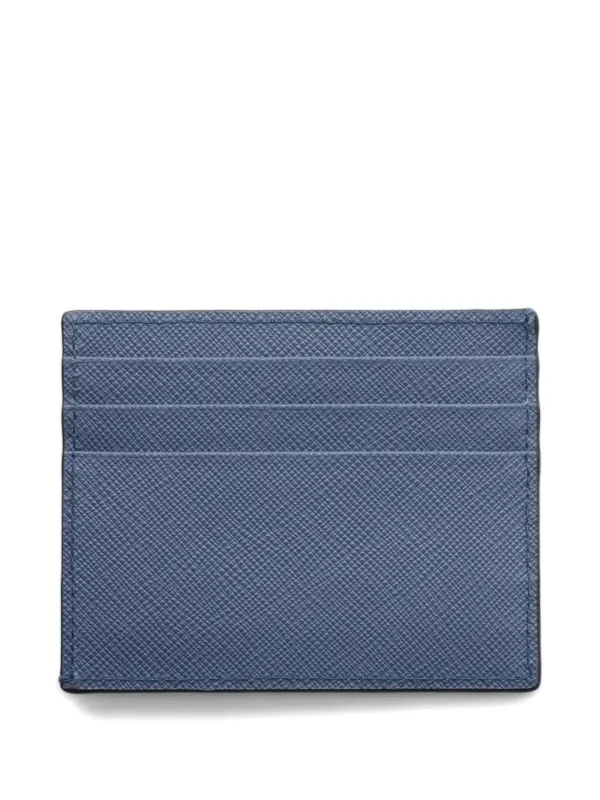 PRADA ネイビー 小銭入れ、カードケース Prada カードケース | ブルー | FARFETCH JP