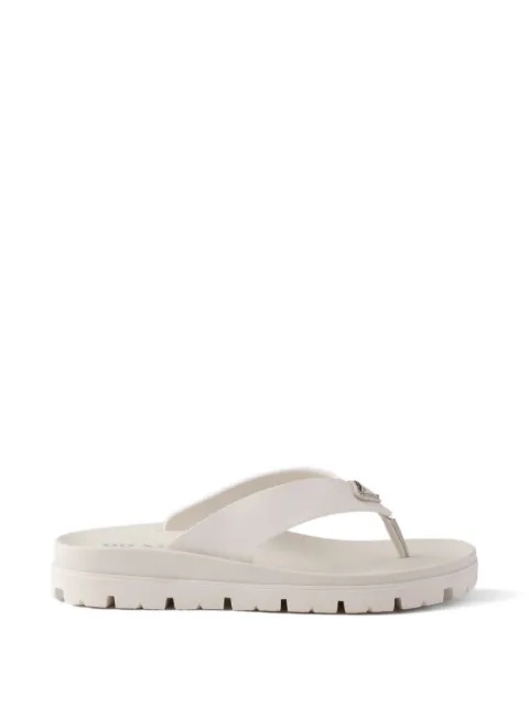 Prada rubber thong sandals
