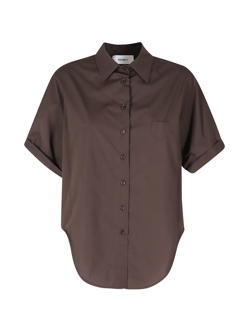 MeimeiJ short-sleeve chest-pocket shirt - Marrone