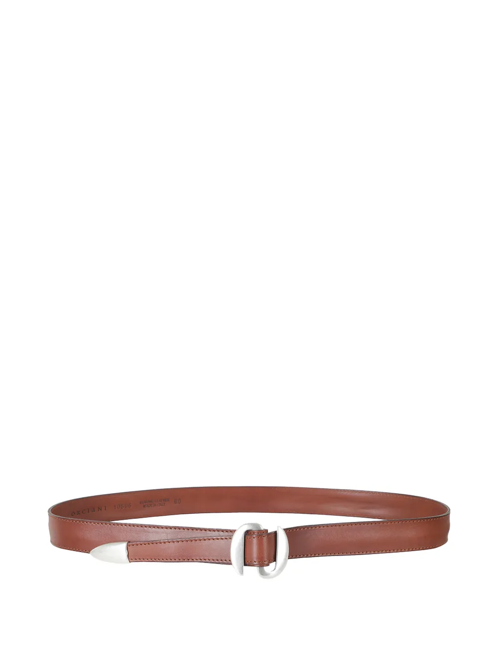 Orciani buckle-fastening leather belt - Marrone