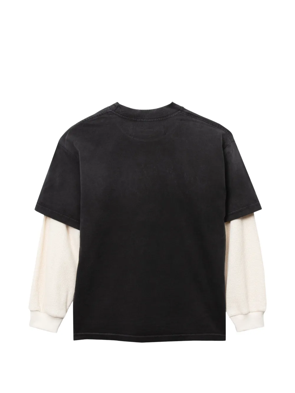 Paris Laundry Gelaagd T-shirt met grafisch print Zwart