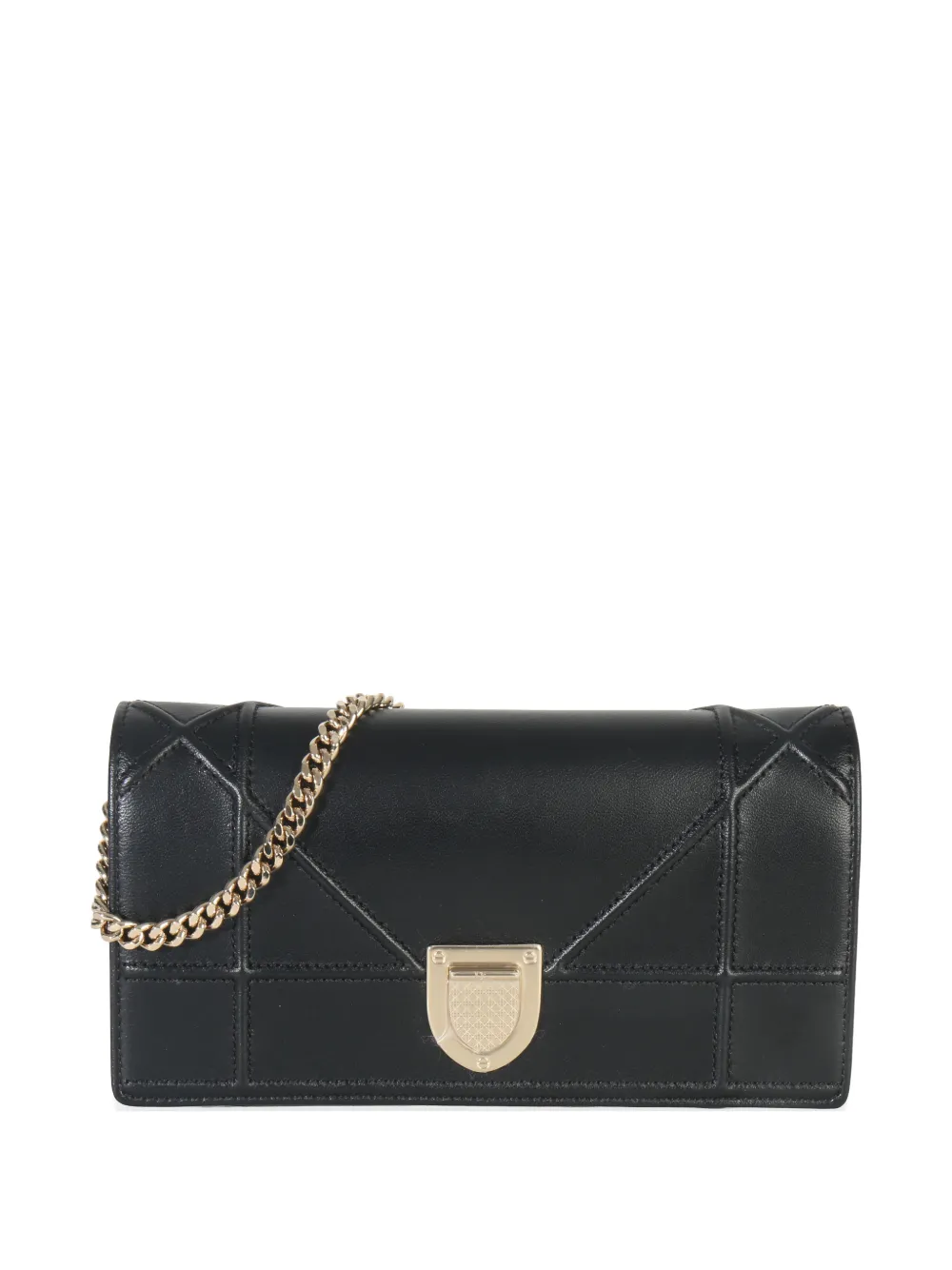 Christian Dior Pre-Owned Diorama Croisiere chain wallet - Black