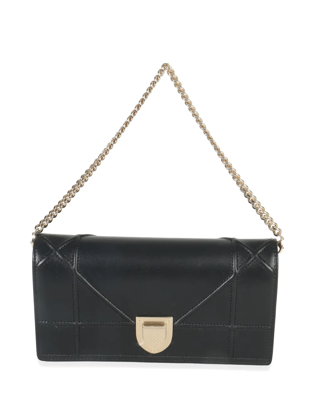 Christian Dior Pre-Owned Diorama Croisiere Chain Wallet | Black
