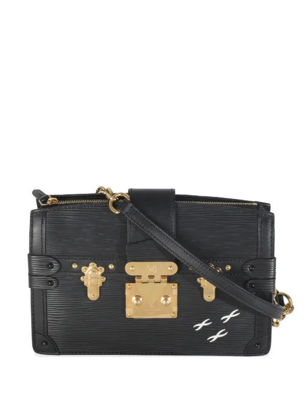 Louis Vuitton Pre-owned Trunk Epi-leather Cross Body Bag in Black