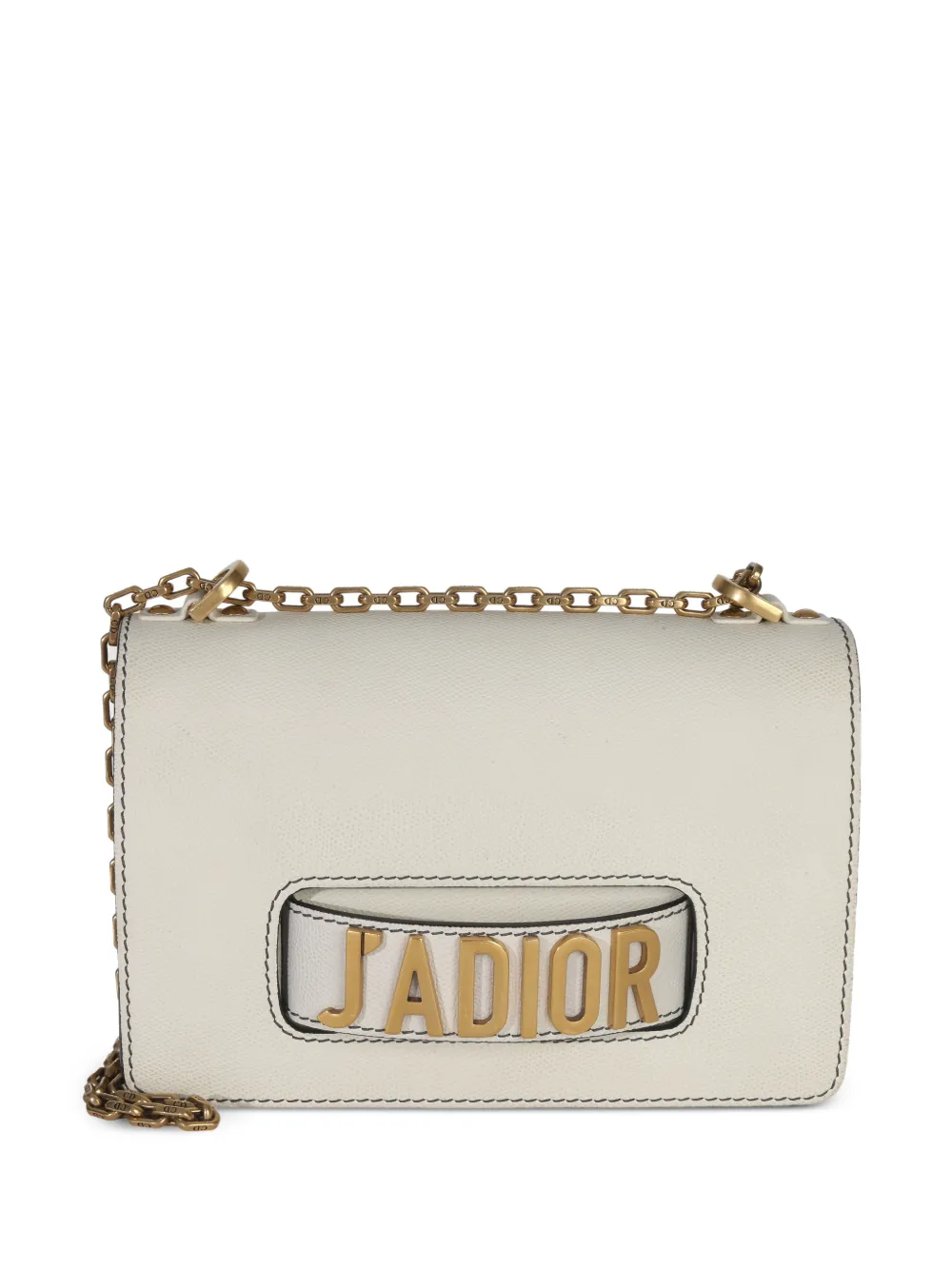 Christian Dior Pre-Owned 2019 J'Adior chain-strap leather flap bag - Nude