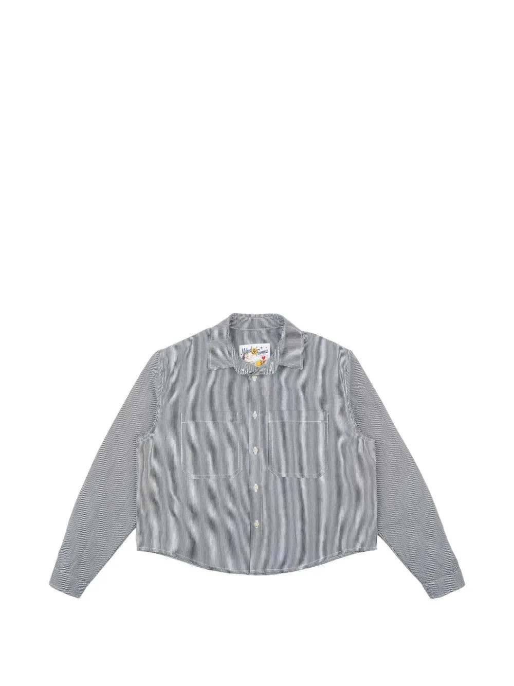 Naked and Famous Princeton striped shirt - Blu