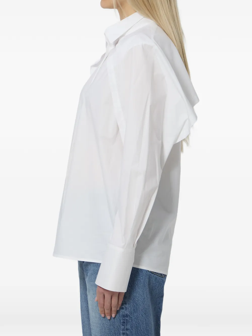 Federica Tosi Blouse met open mouwen Wit