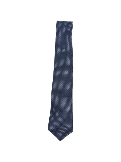 Kiton micro-patterned silk tie