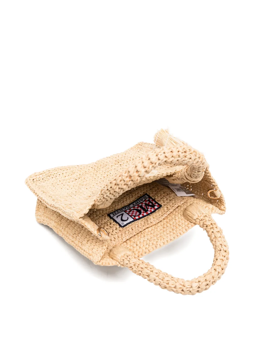 MC2 Saint Barth Shopper met geborduurd logo Beige
