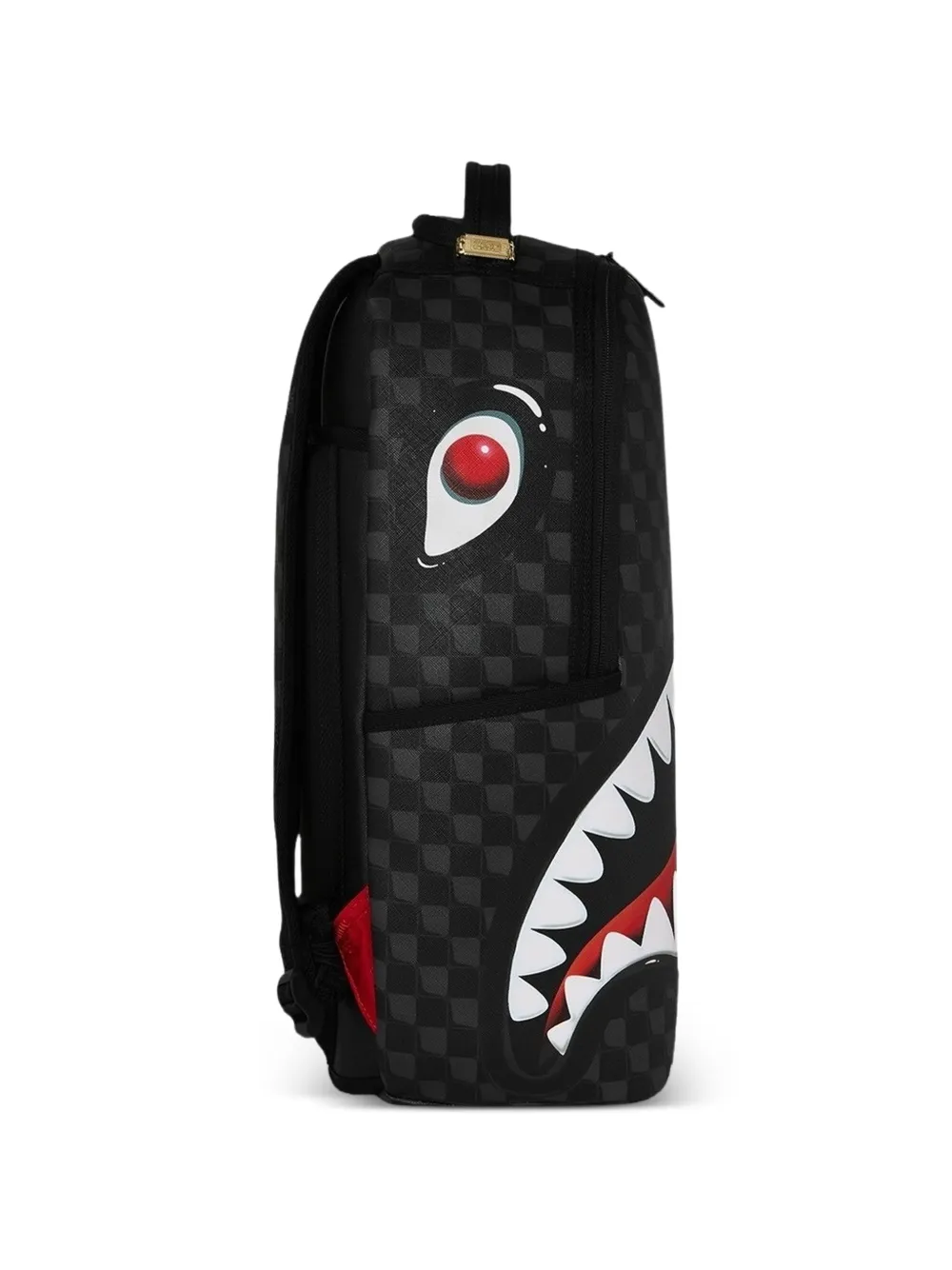 Sprayground Checkered shark-print Backpack | Black | FARFETCH