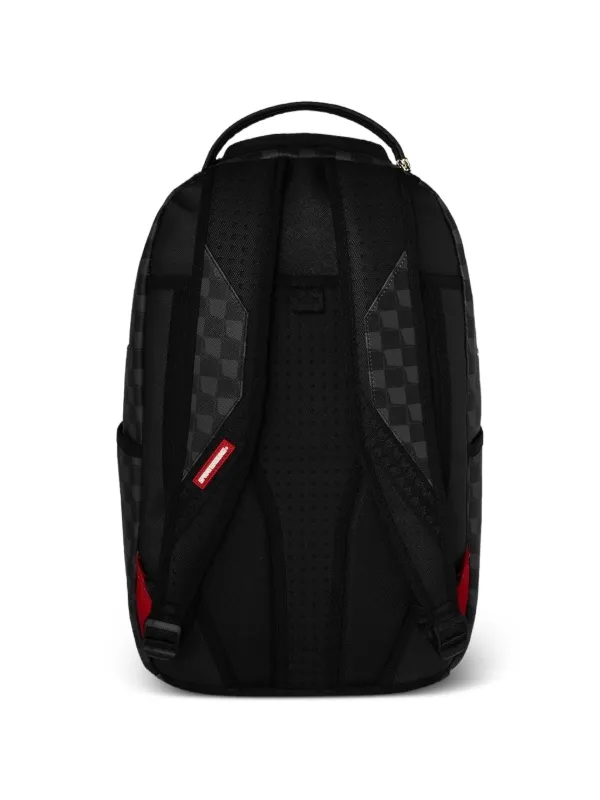 Sprayground Checkered shark-print Backpack | Black | FARFETCH
