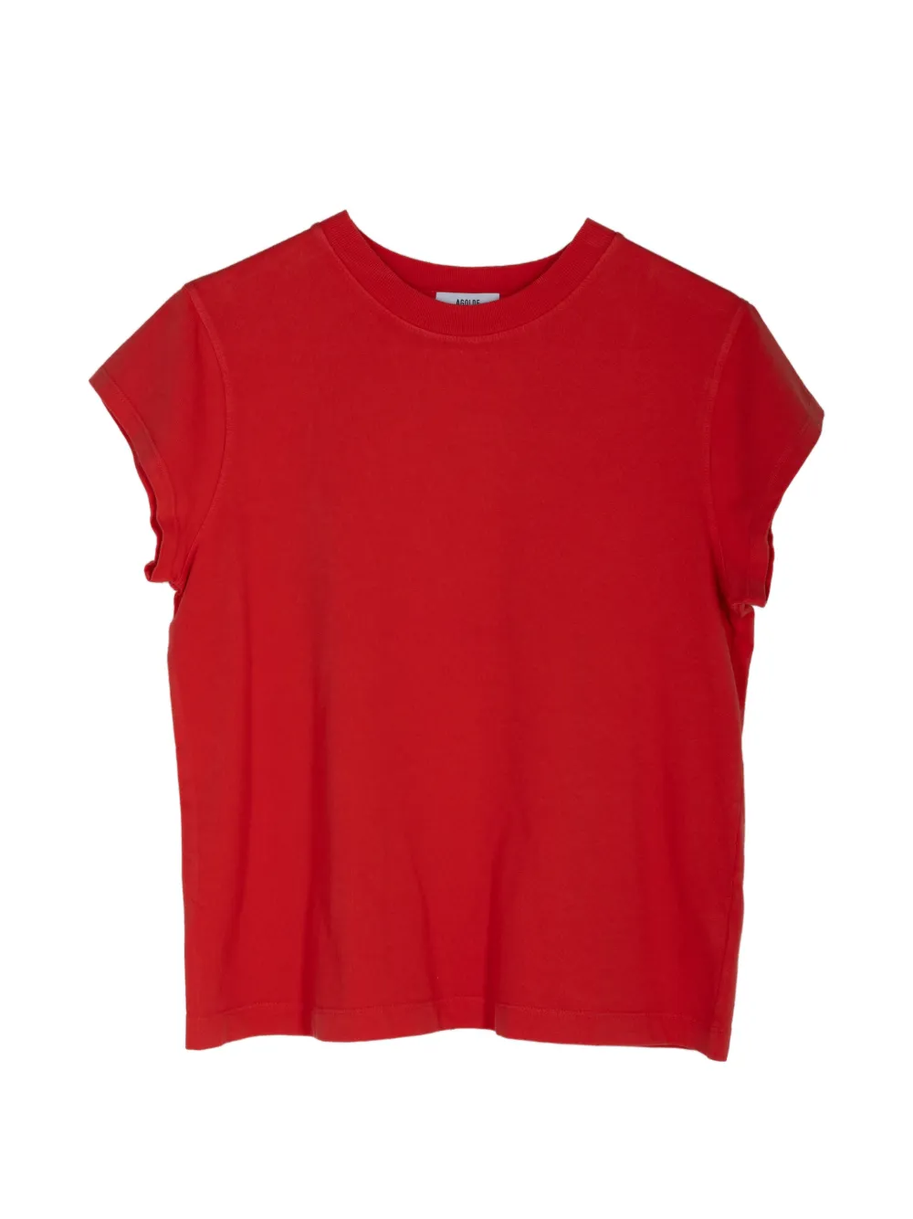 AGOLDE Bryce cap-sleeve T-shirt - Rosso