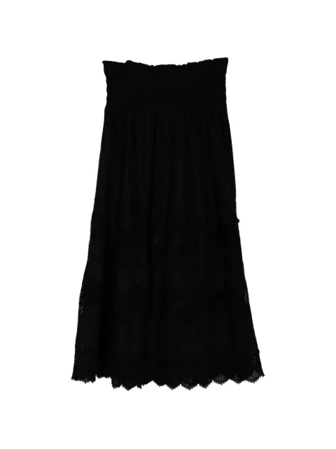 The Great. The Rosette crochet-trim midi skirt