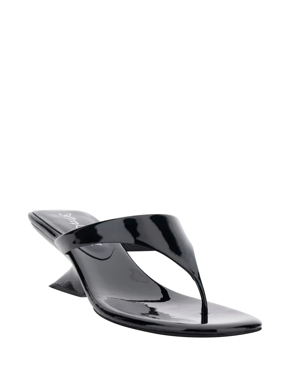 Jeffrey Campbell Medellin architectural-heel sandals Zwart