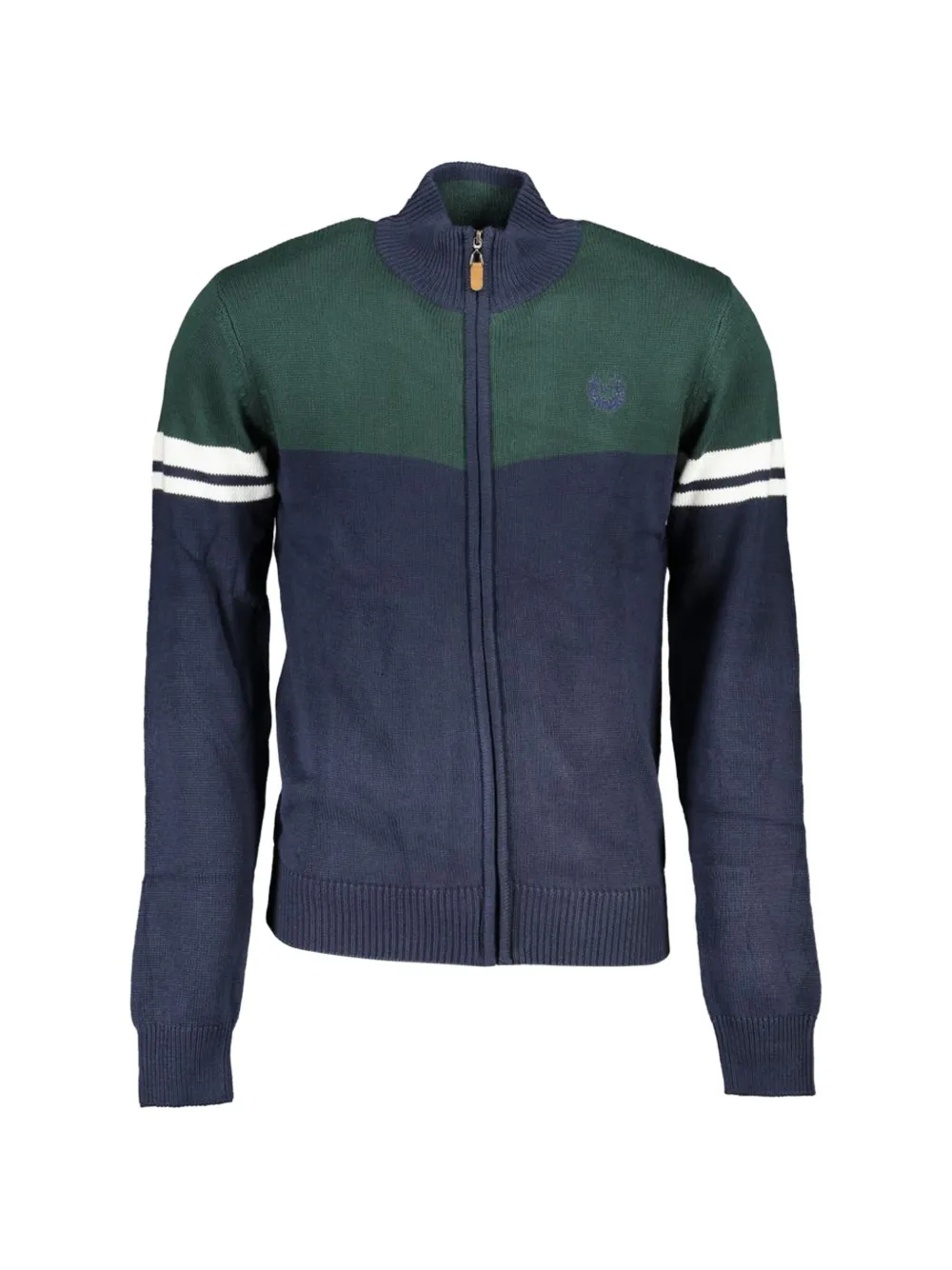 Gian Marco Venturi Vintage Colour-block Striped-detail Sweatshirt In Multi