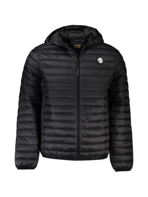 Cavalli Class quilted hooded jacket