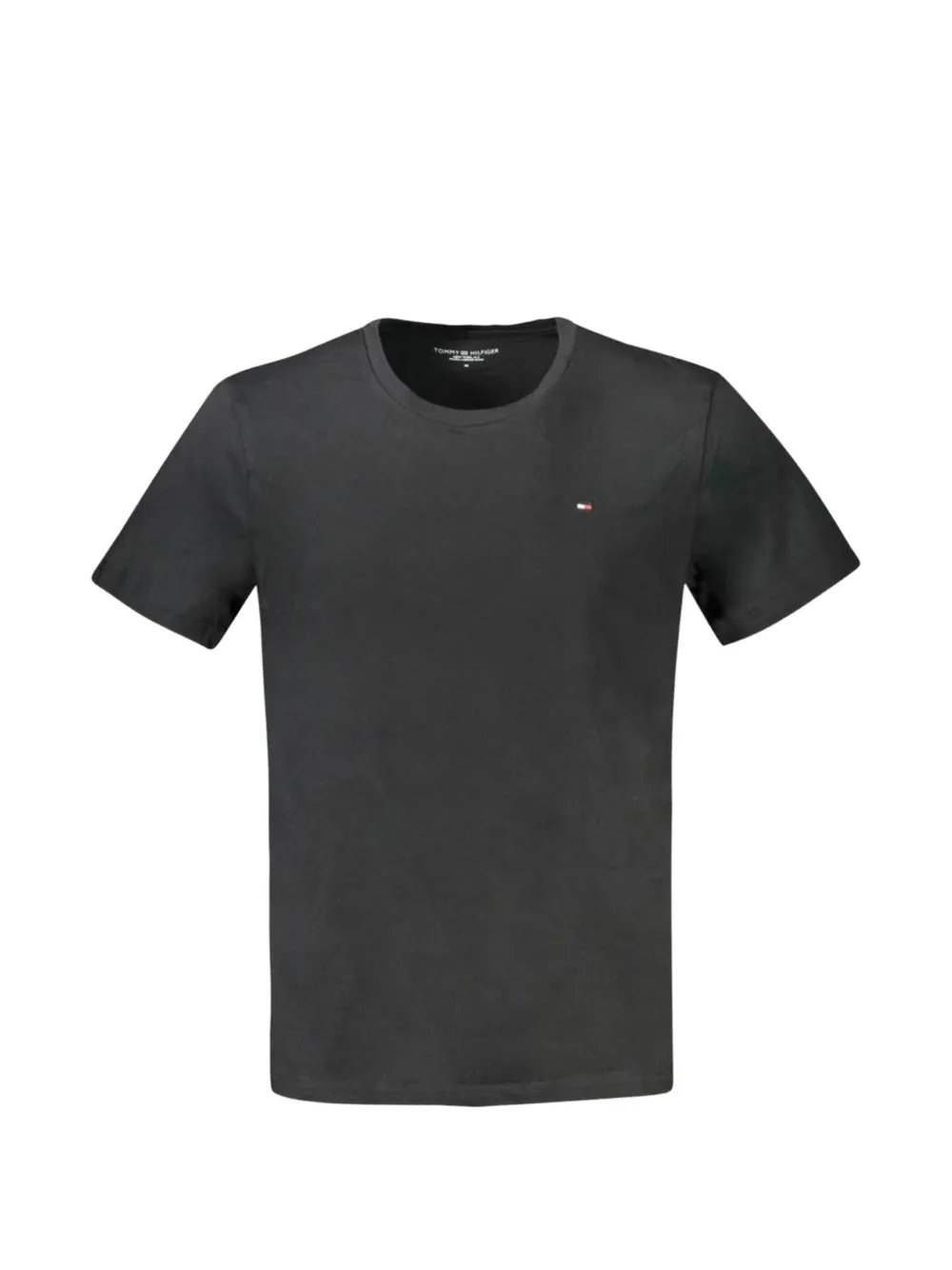 Tommy Hilfiger logo-embroidered cotton T-shirt - Nero
