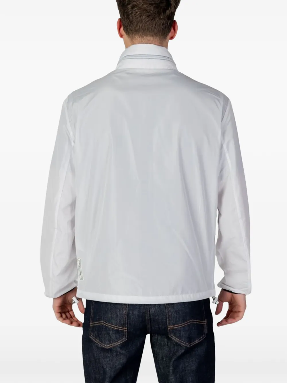 Armani Exchange Opvouwbaar jack met logopatch Wit
