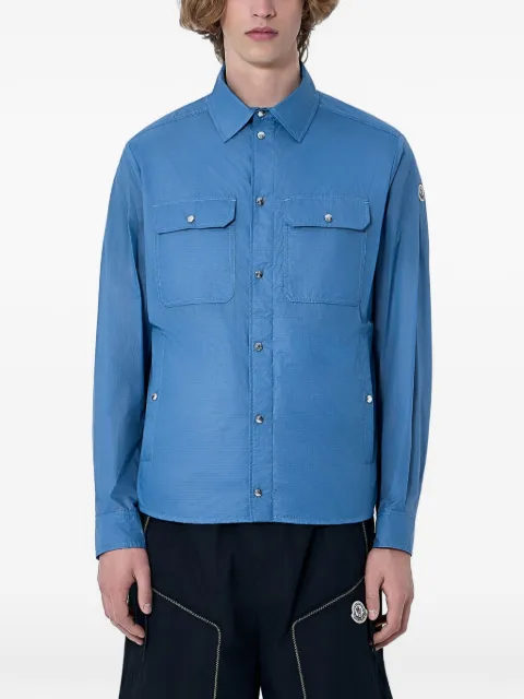 Moncler logo patch long-sleeve overshirt