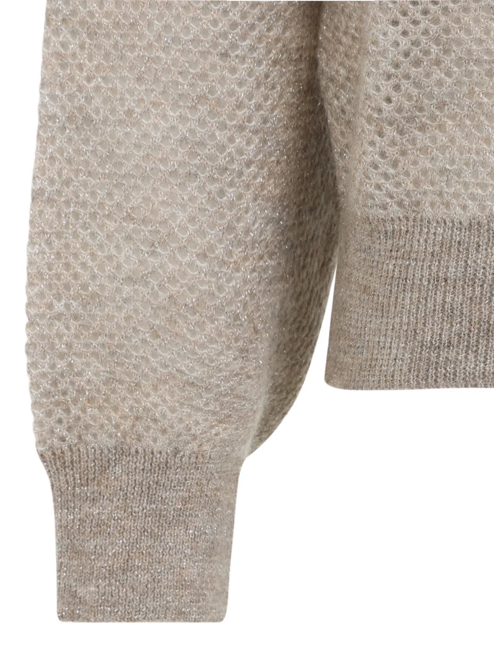 Brunello Cucinelli Opengebreide trui Beige